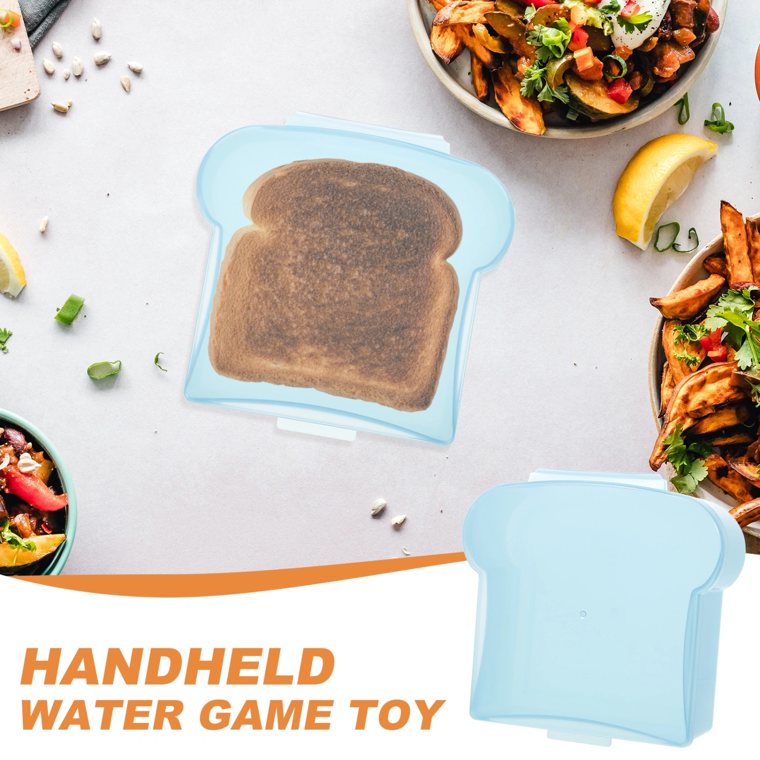 Sandwich Food Holder Portable Bento Box Lunch Box Multi-function Box Colored Food Box
