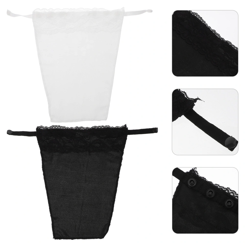 4pcs Clip on Mock Camisoles Bra Insert Anti Peep Modesty Panel Vest for Women