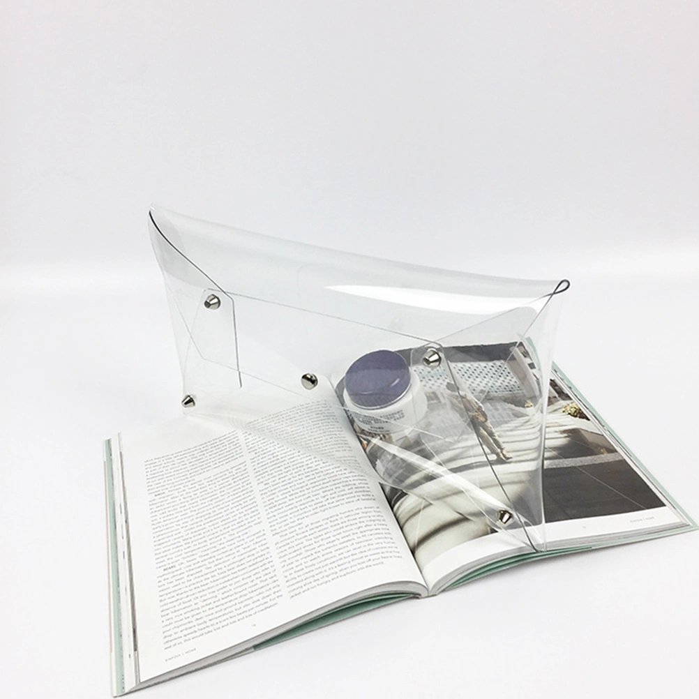Women Transparent Envelope Jelly Bag Clutch Elegant Evening Party Wedding Party Clutch Purse Wallet Handbag (Transparent)