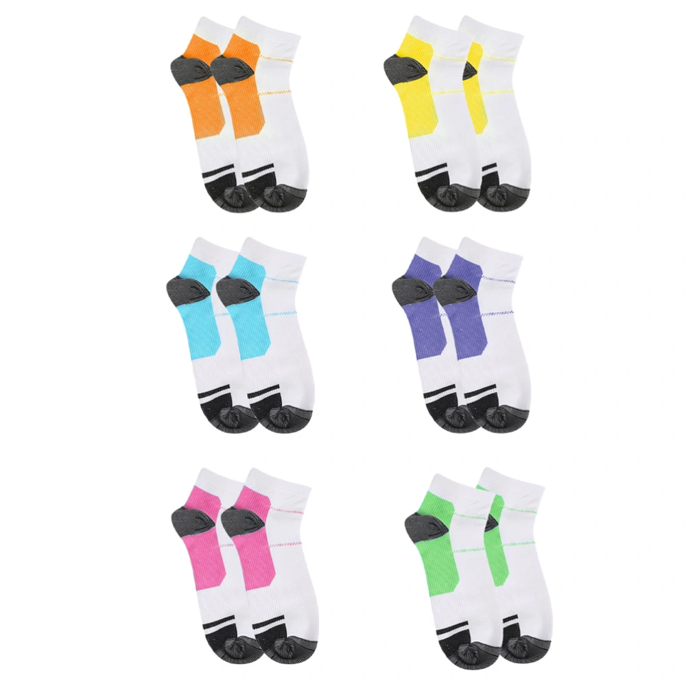 6 Pairs Sweat Absorption Compression Sports Socks Multi-function Stockings