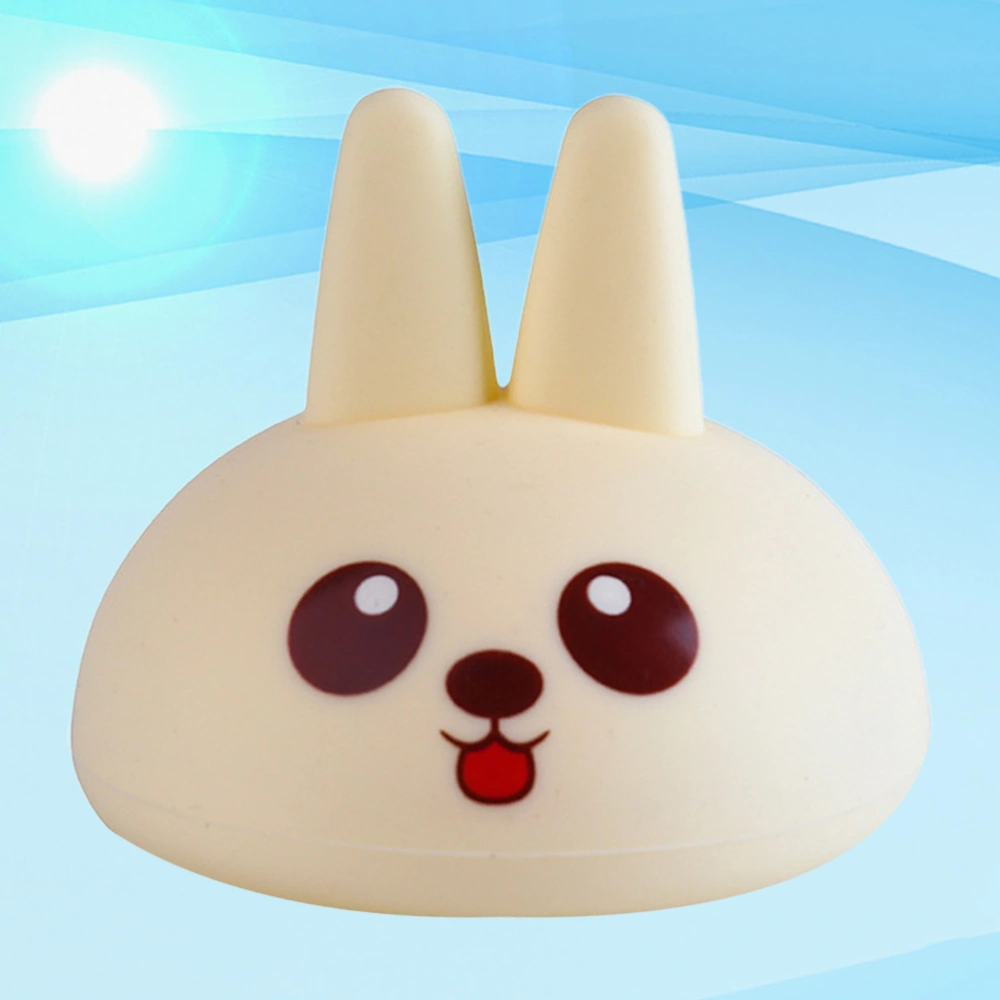 Rabbit Shaped Sputum Spitting Cup Baby Phlegm Cup Sputum Spitting Helper (Beige)