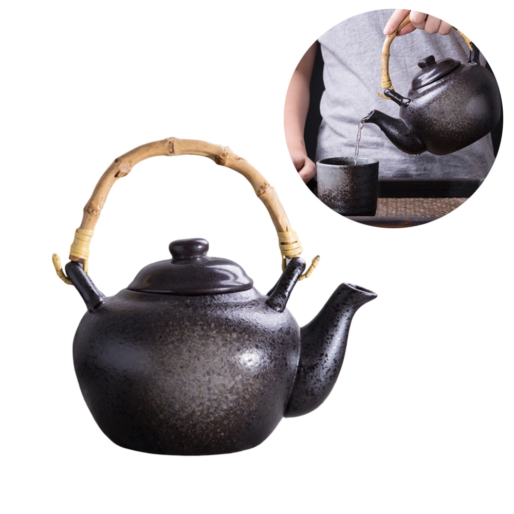 Retro Teapot Teaware Set Portable Kettle Teacup Delicate Tea Wine Bottle Ceramics Cup Tea Cup Container for Home Hotel (Teapot)