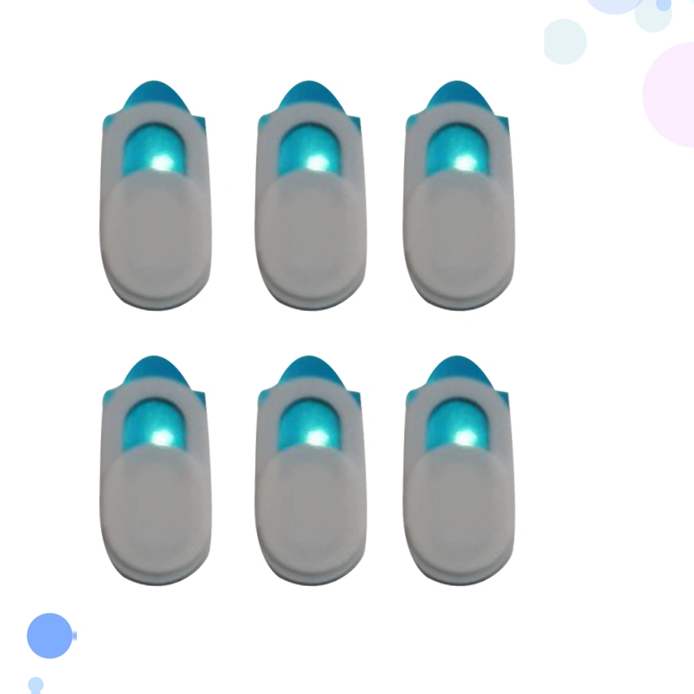 6Pcs Metal Oval Shaped Webcam Cover Camera Slider Shutter Privacy Protect Sticker for Laptop Tablet Phone Shutter Sticker(Silver)