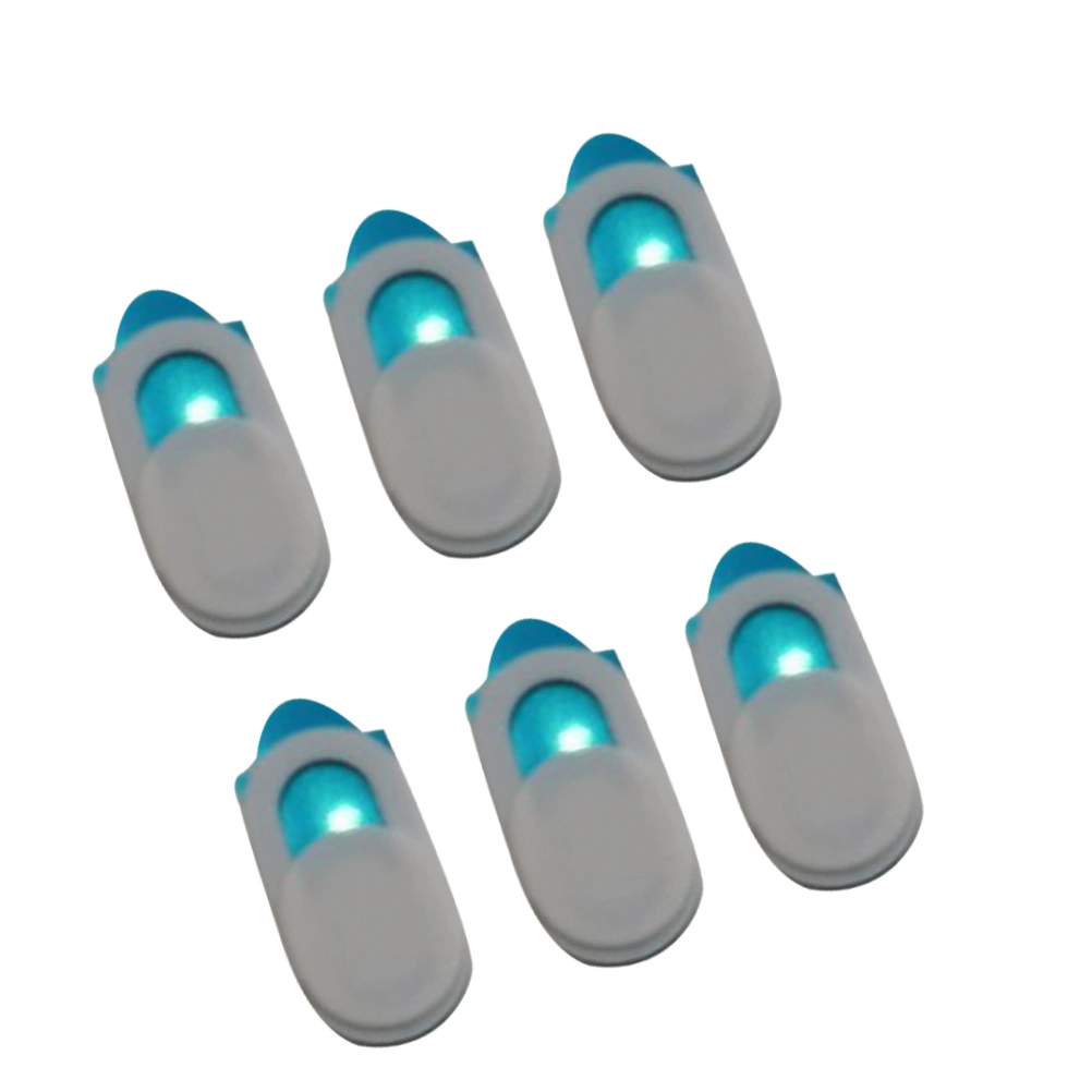 6Pcs Metal Oval Shaped Webcam Cover Camera Slider Shutter Privacy Protect Sticker for Laptop Tablet Phone Shutter Sticker(Silver)