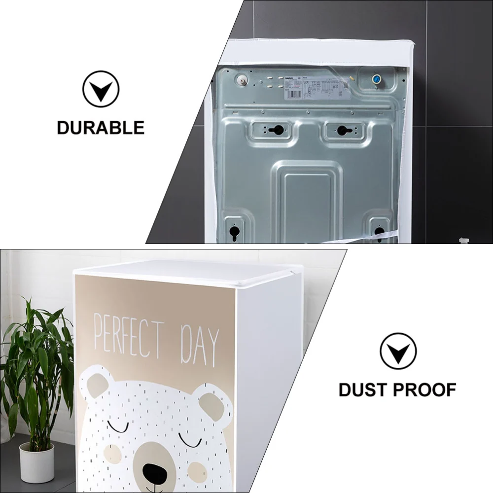 1Pc Washer Cover Drier Cover Waterproof Dust-Proof Washing Machine Cover