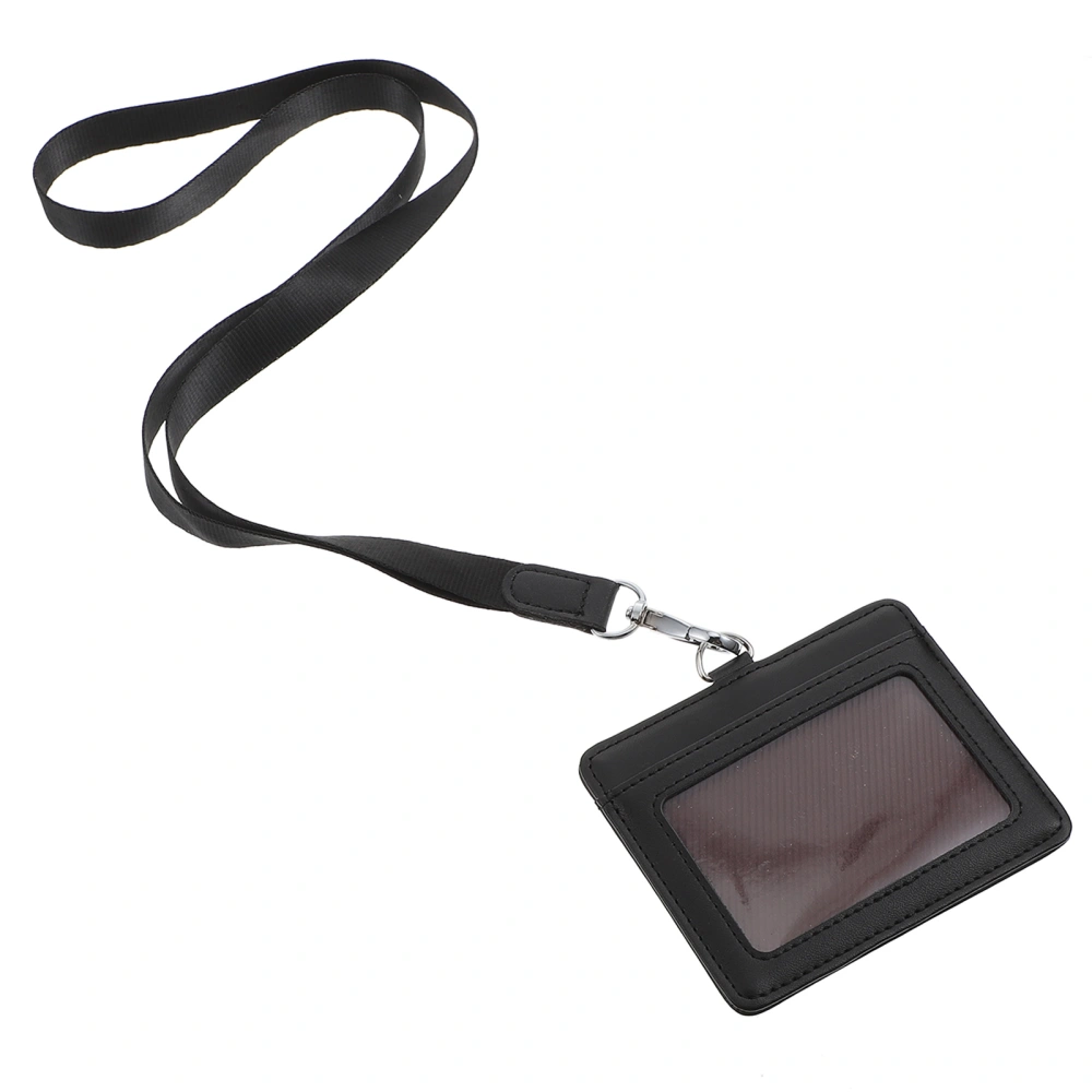 ID Cards Holder with Lanyard Work Cards Holder Portable Multi-function Cards Holder