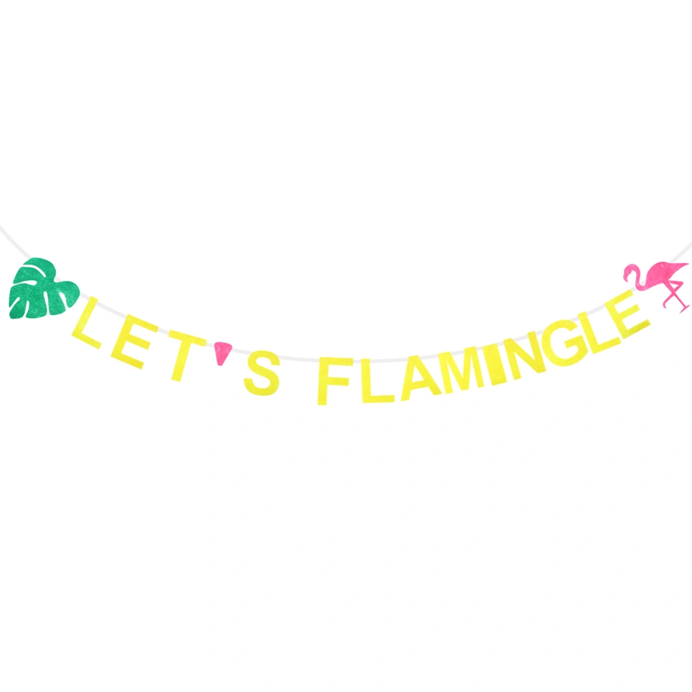 3M Let's Flamingle Bunting Banner Nonwovens Hanging Garland Decoration Hawaii Party Supplier