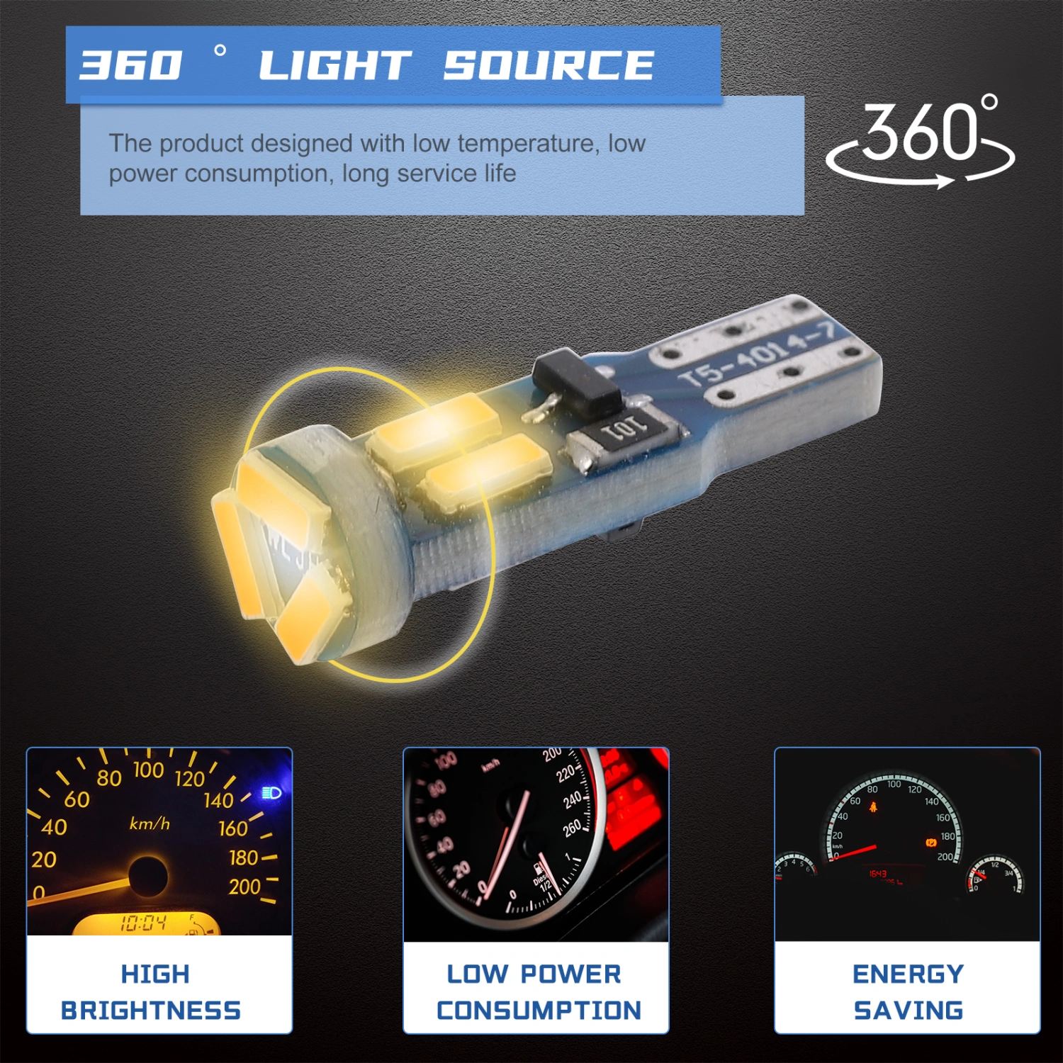 10 Pcs LED Mini Bulb High Bright LED Bulbs Instrument Panel Indicator Lights