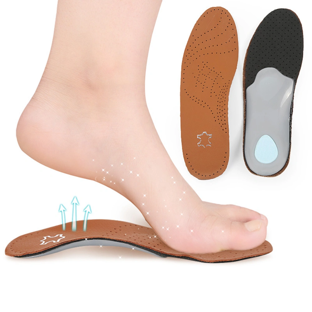 1 Pair of Arch Support Pads Shock-absorbing Insoles Breathable Sports Insoles Latex Foot Pads Shoe Cushions Size 39-40