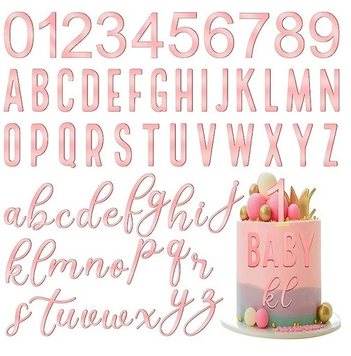 1 Set Cake Decorations Letters Numbers Cupcake Toppers Cake Decorative Toppers