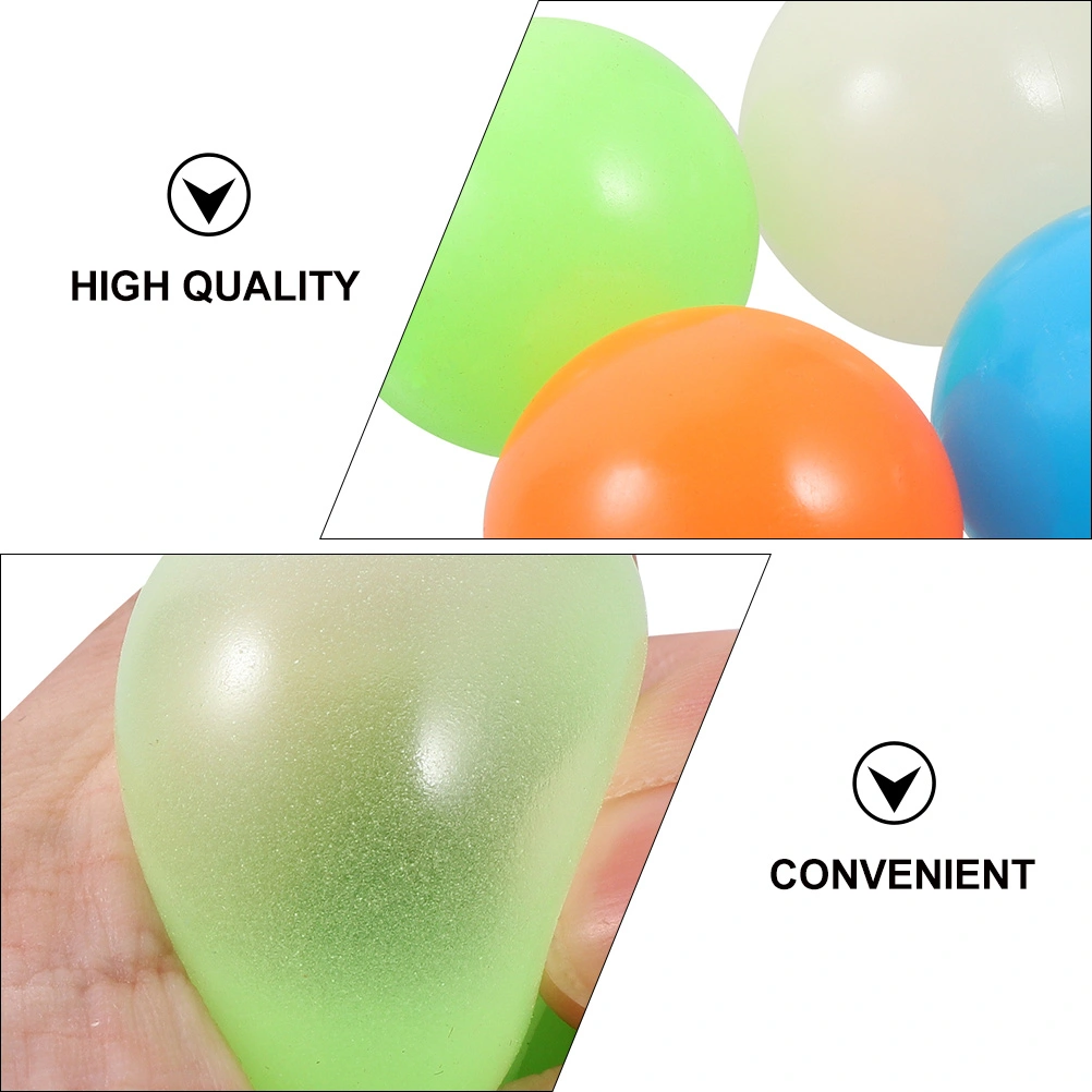 45mm Glow Sticky Balls Stress Balls for Adult kids Stress Sensory Squeeze Toys