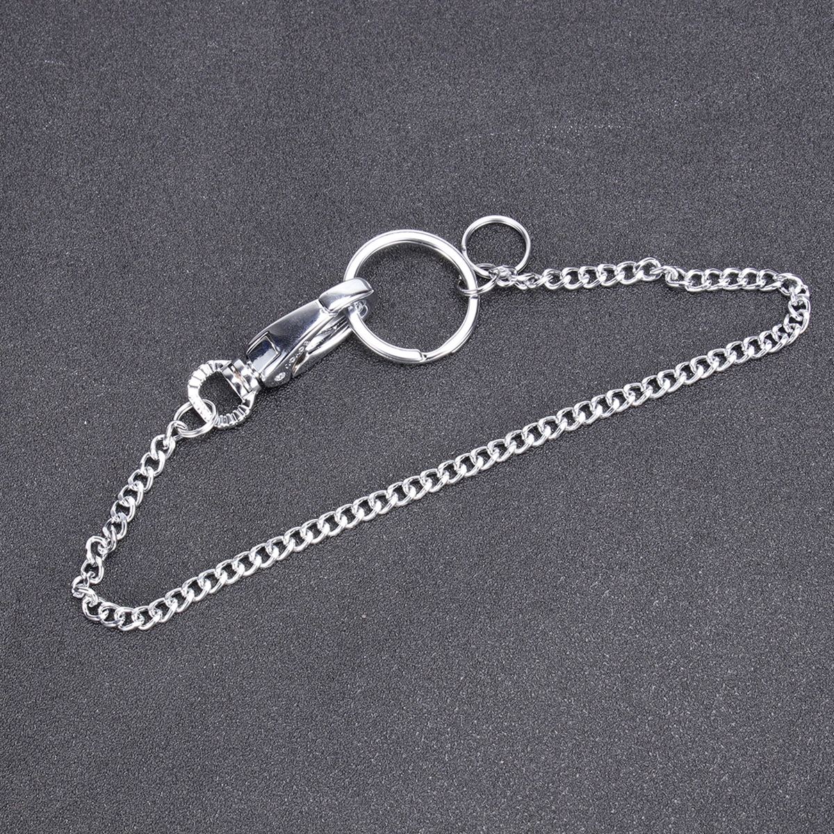 1PC Stainless Steel Safety Chain Metal Key Chain Long Chain Waist Hanging Keychain for Men Women Outdoor