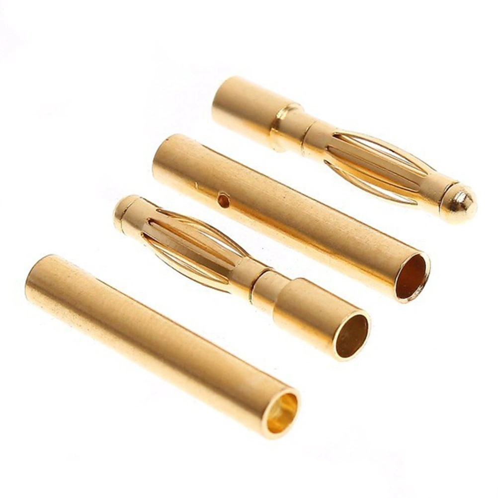 50 Pairs of 2.0mm Gold Plated Male & Female Bullet Banana Connectors Plugs for DIY RC Battery ESC Motor