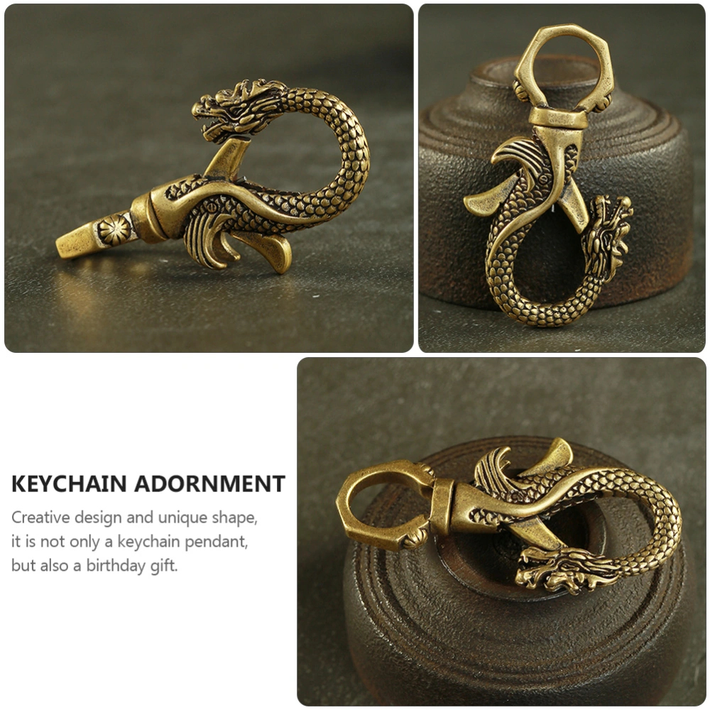 1Pc Decorative Keychain Pendant Key Hanging Ornament Retro Keyring Latch Fastener