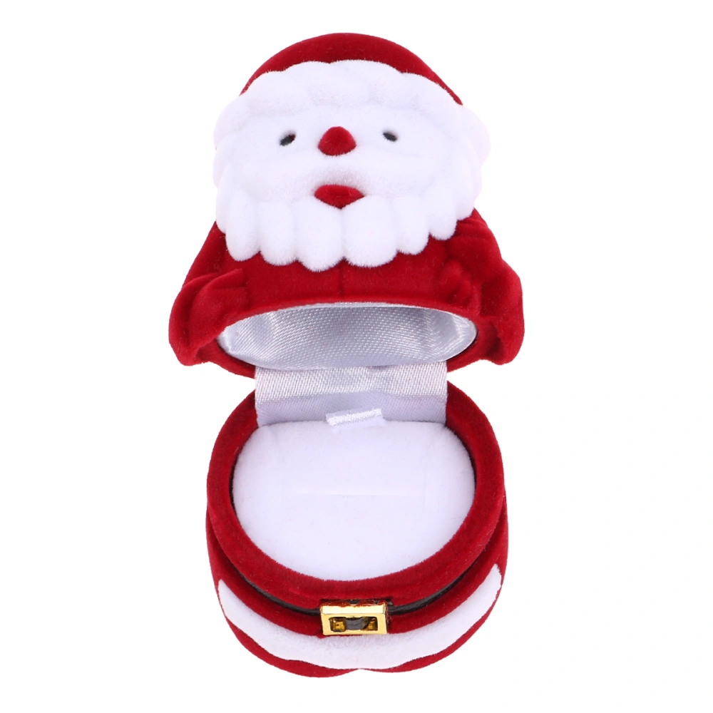 Classic Traditional Santa Storage Box Adorable Earrings Ring Necklace Jewelry Gifts Case