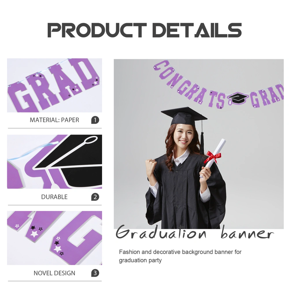 Decorative Photo Background Banner 2022 Graduation Party Hanging Decoration