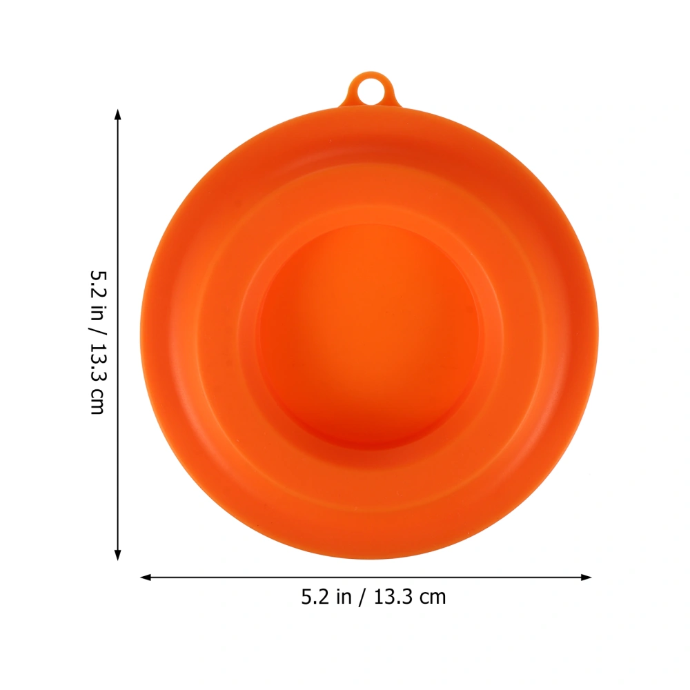 1Pc Pressure Cooker Lid Holder Practical Silicone Food Lid Cover Holder (Orange)