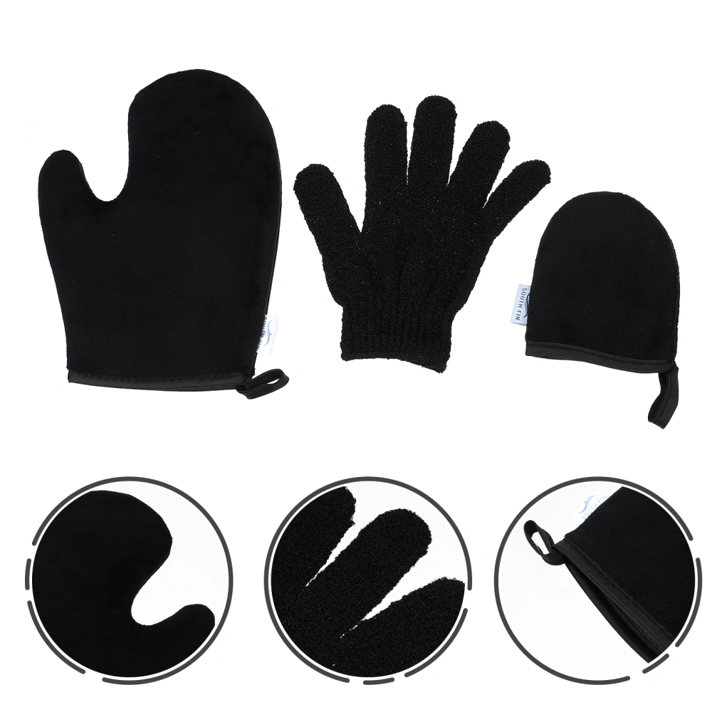 3Pcs Self Tanning Mitt Applicator Kit Tanning Lotion Applicator Tools Set