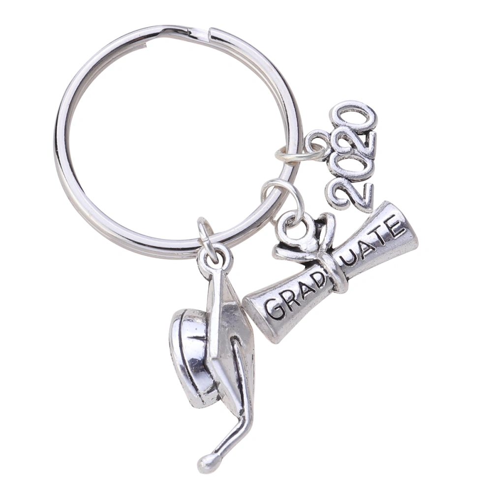 2020 Graduation Theme Keyring Graduation Key Holder Student Keychains Pendant Letter Printing Key Rings Craft Ornaments