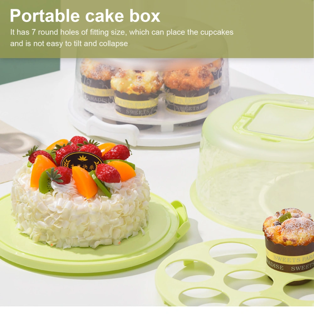 1Pc Portable Cake Box Practical Cake Storage Organizer Cake Storage Case