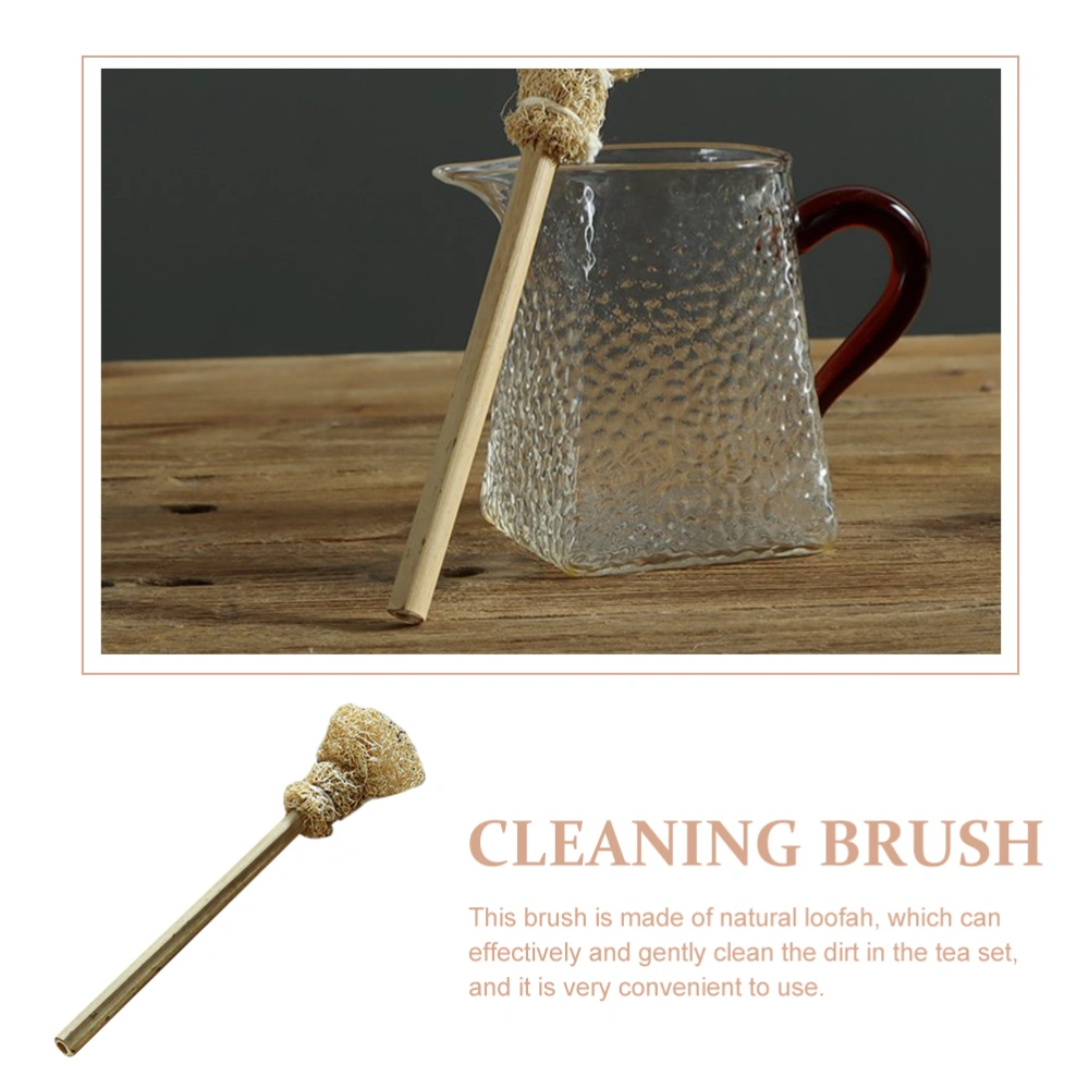 Simple Handle Cleaning Brush Loofah Design Brush Practical Cup Cleaning Brush