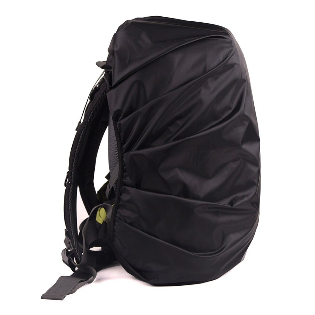 2 Pcs Waterproof Outdoor Backpack Reflective Rain Cover 8-17L Night Safety Light Bag for Camping Hiking Climbing (Size XS, Black and Fluorescent Green)