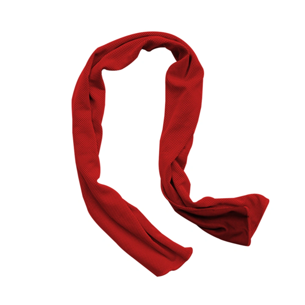 Multifunction Cooling Towel Cold Towel Headband for Neck Outdoor Sports Athletes Yoga (Red)