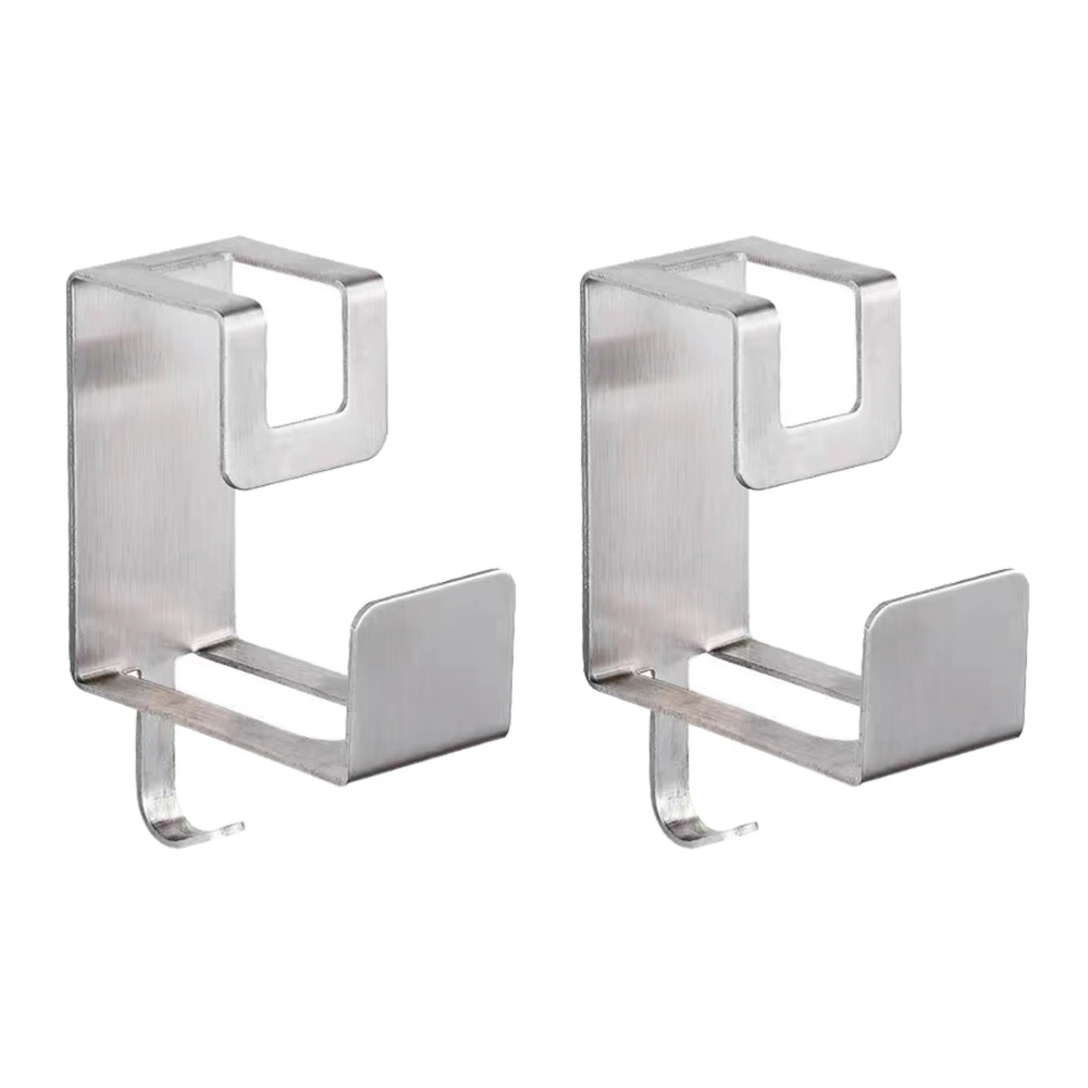 2pcs Drill-free Washbasin Hanger Wall Hanging Storage Rack Sundries Wall Hook