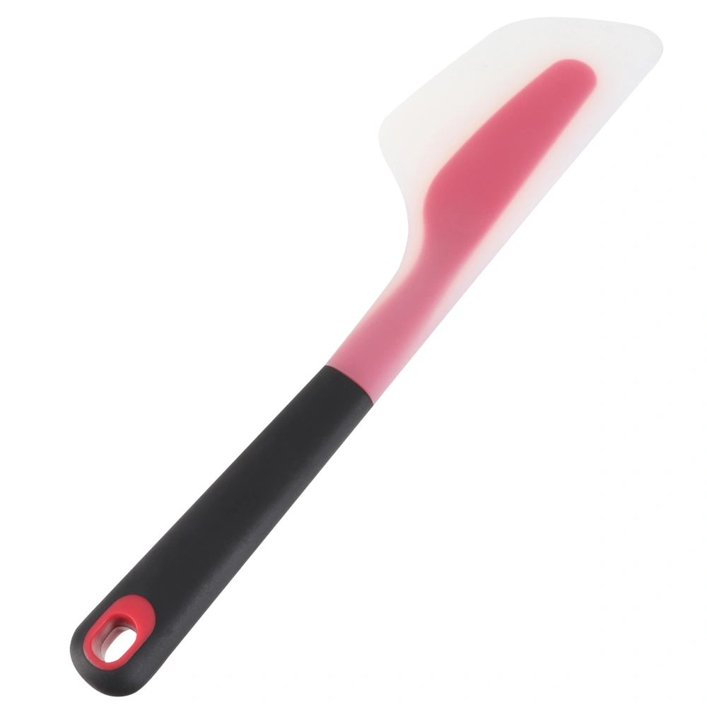 Large Silicone Scraper Cream Spatula Butter Cake Cream Sandwich Spatula Smoother Icing Spreader Fondant Pastry Cutter(Translucent Red)