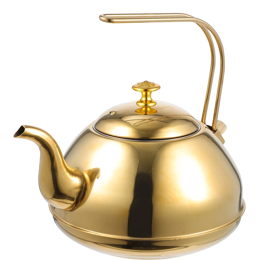 1Pc Stainless Steel Tea Pot Home Filter Tea Pot Stainless Steel Stovetop Teapot