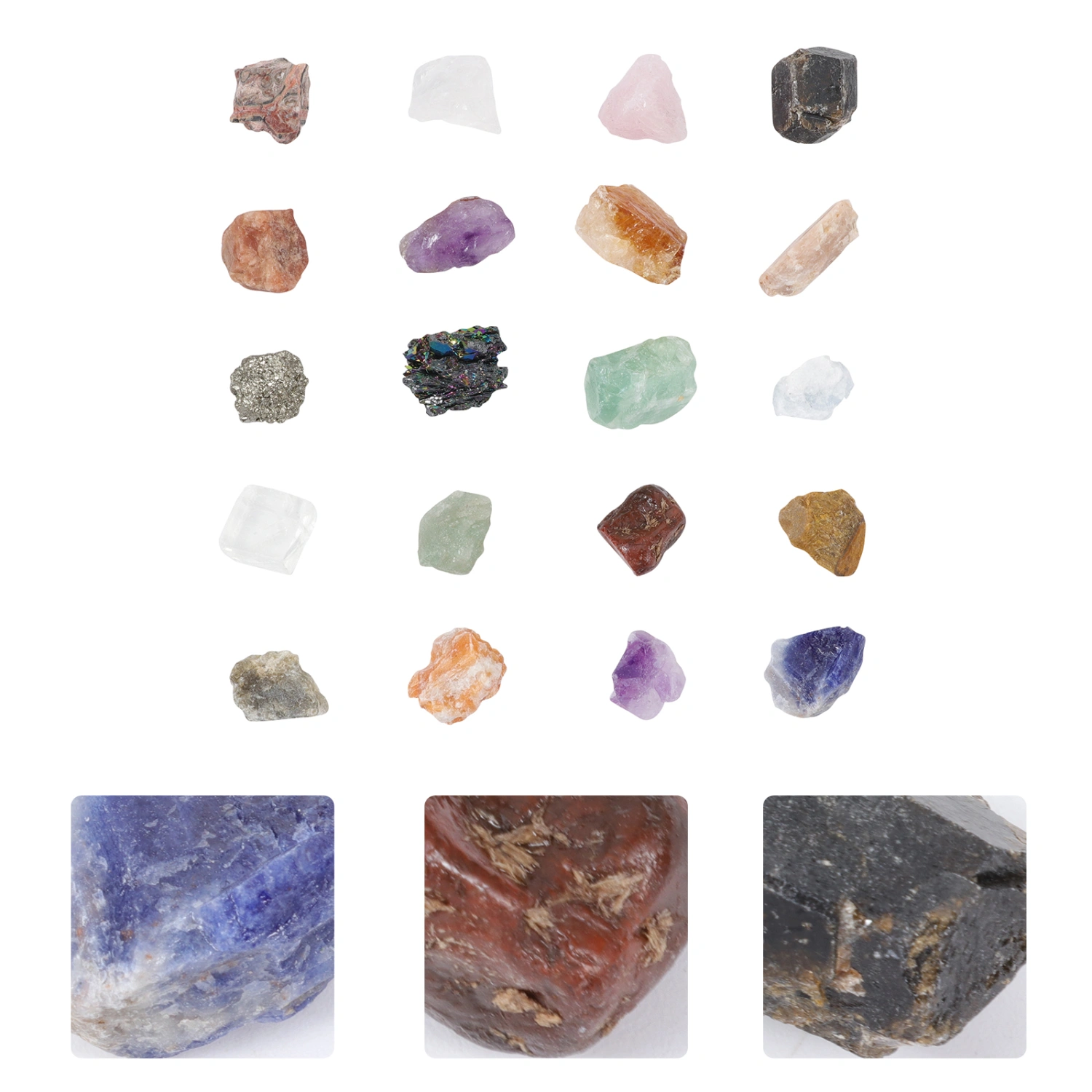 1 Box Crystal Healing Kits Reiki Healing Crystal Chakra Stones (Colorful)