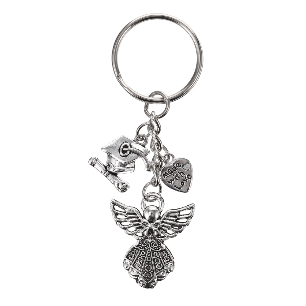 1pc Graduation Souvenir Angel Doctoral Key Chain Bag Keys Pendants