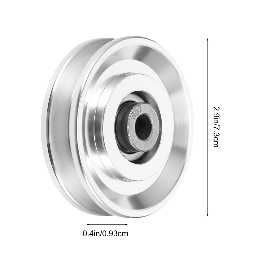 Universal Wearproof Aluminium Alloy Bearing Pulley Gym Fitness Equipment Part