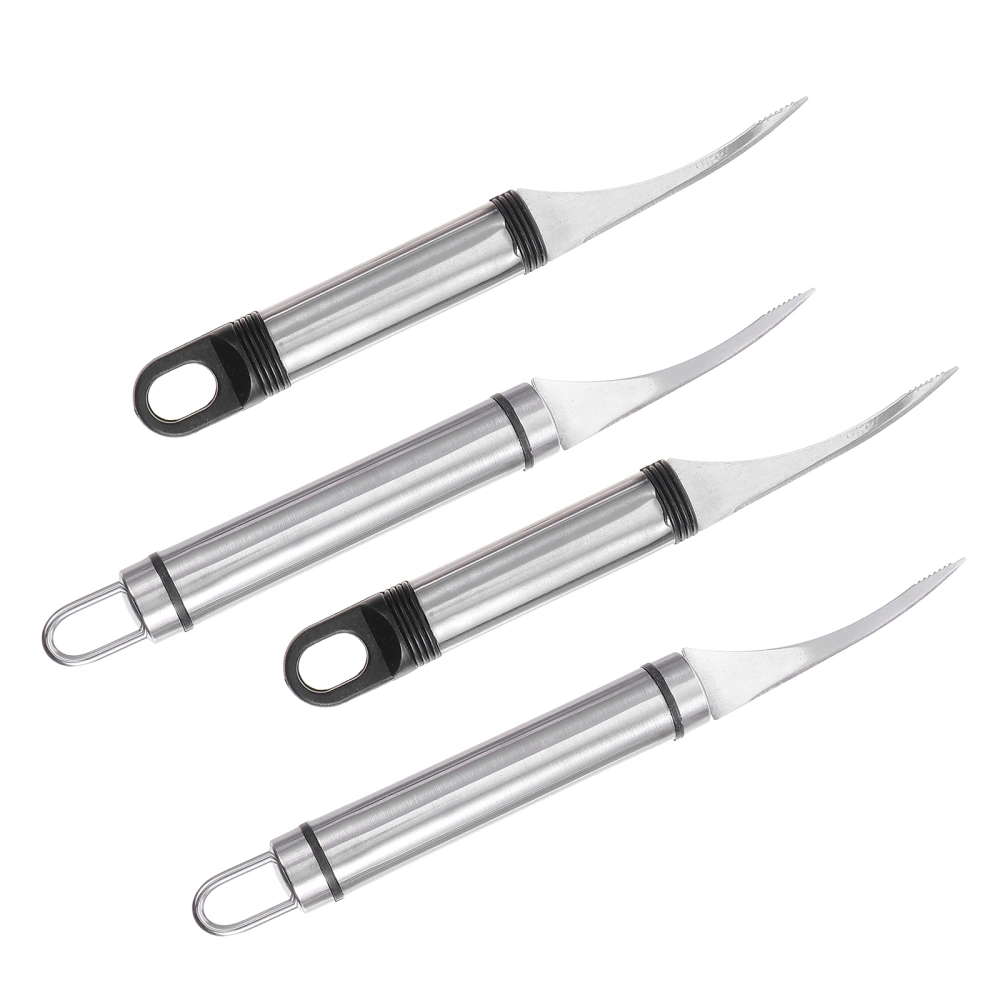 4pcs Shrimp Deveiner Tool Seafood Peeler Stainless Steel Shrimp Cleaner