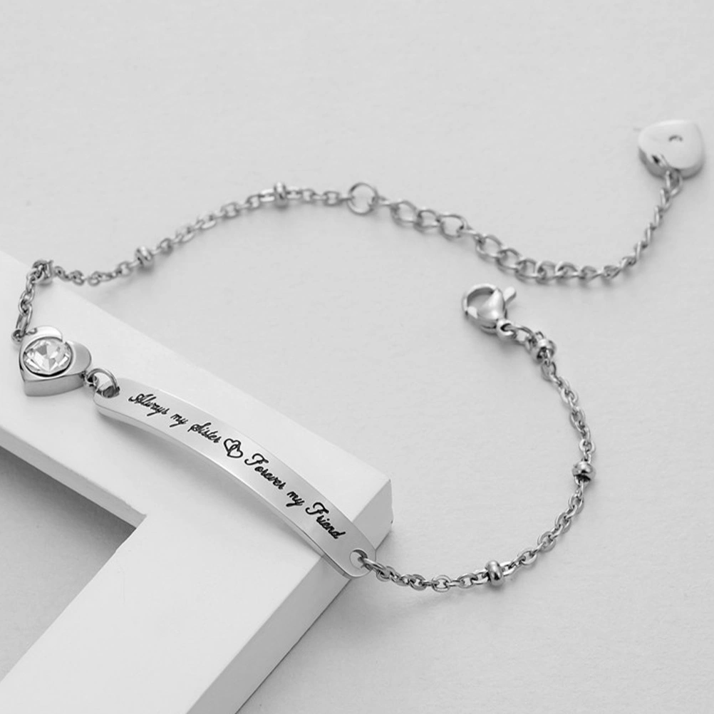 1pc Exquisite Jewelry Bracelet Lettering Wrist Chain Women Jewelry Bracelet Gift