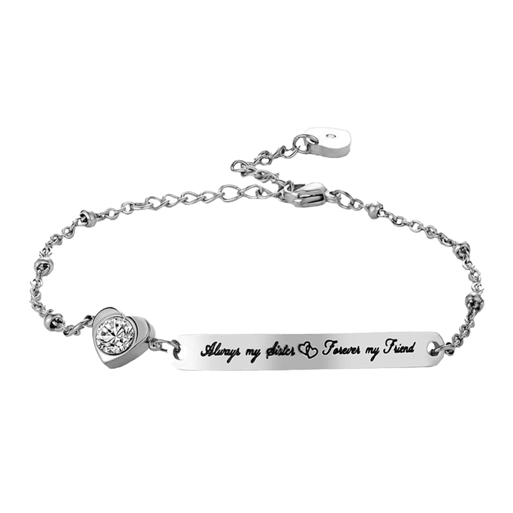 1pc Exquisite Jewelry Bracelet Lettering Wrist Chain Women Jewelry Bracelet Gift