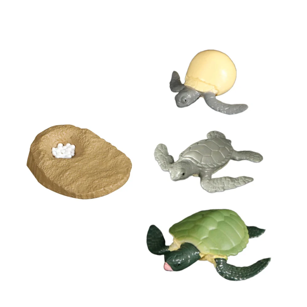 1 Set Sea Turtle Growth Adornment Display Ornament Craft Decoration for Friends Kids Family