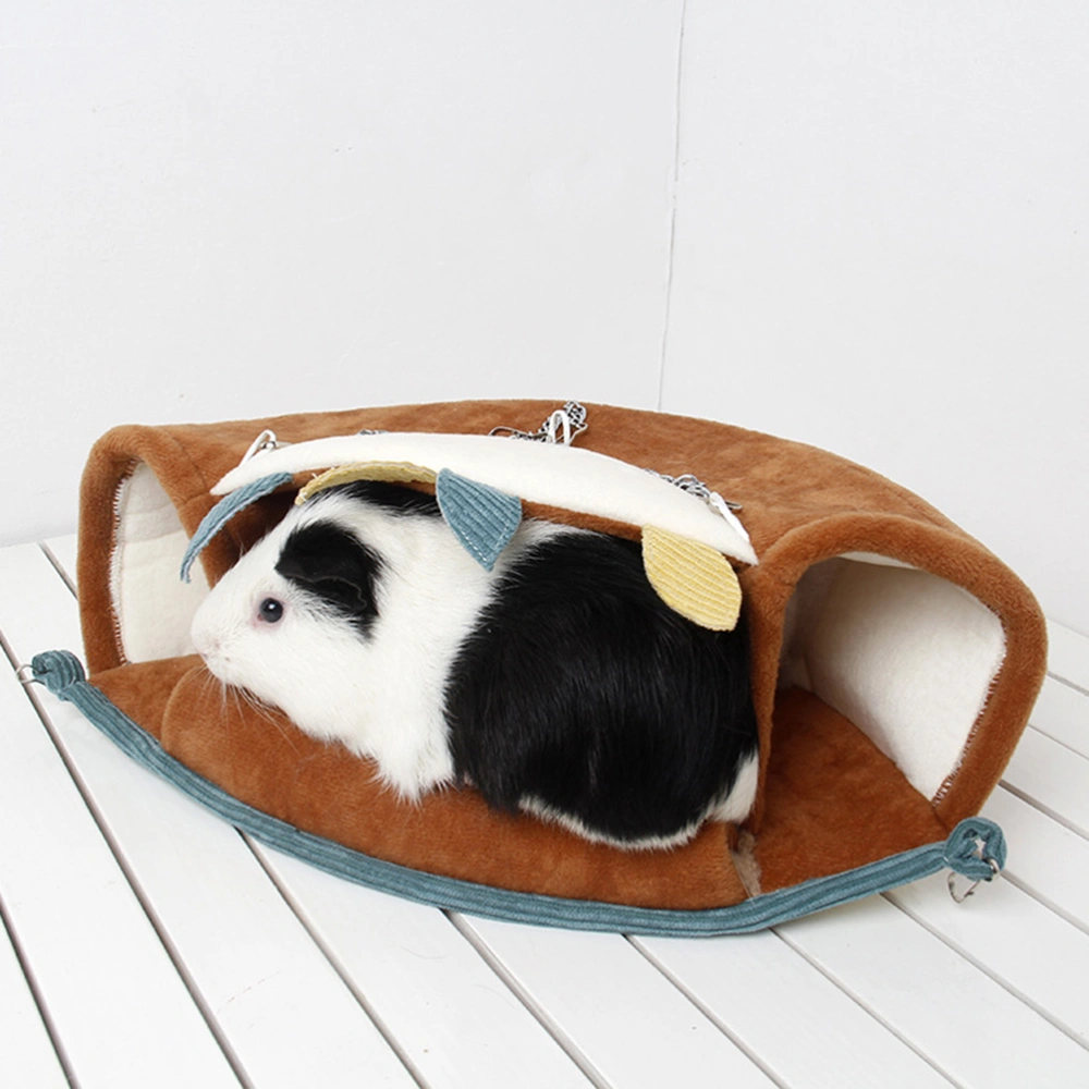 Winter Warm Pet Hammock Hamster Hanging Sleeping Bed Tunnel Squirrel Hammock (Size S)