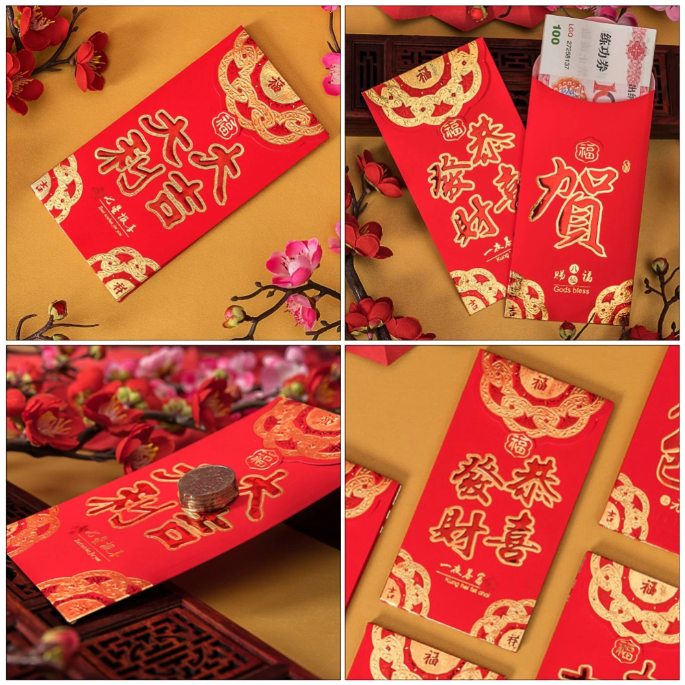 30Pcs Chinese New Year Red Envelopes Money Packets Gift Money Bags