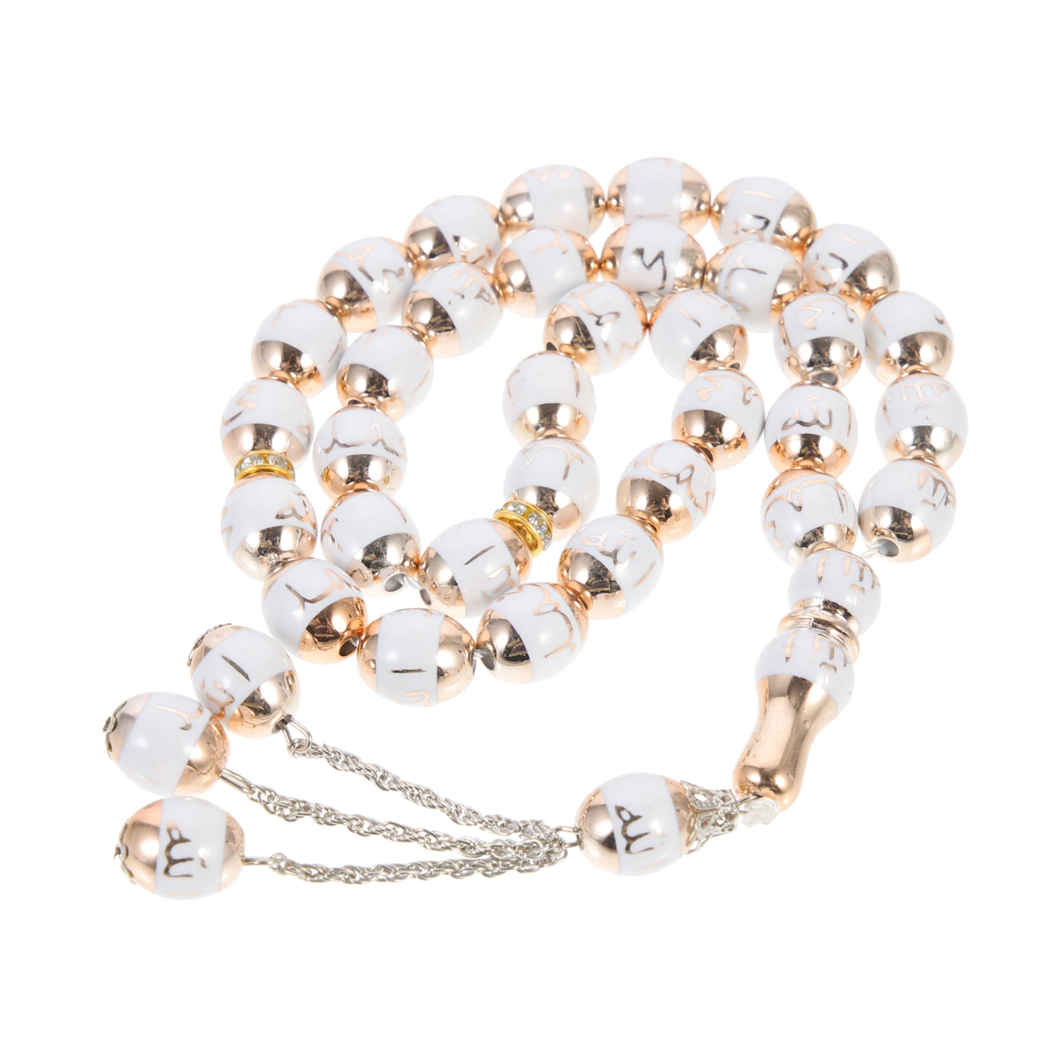 Muslim Prayer Beading Chain Pilgrimage Beads Rosary Portable Prayer Hand Chain