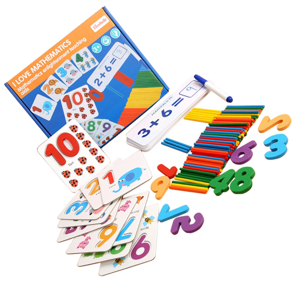 1 Set Math Teaching Aids Number Matching Toy Children Educational Playthings