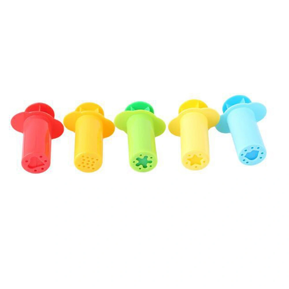 5PCS Dough Tools Kit with Models Clay DIY Assorted Designs Tools Color Mud Tools for Boys Girls Birthday