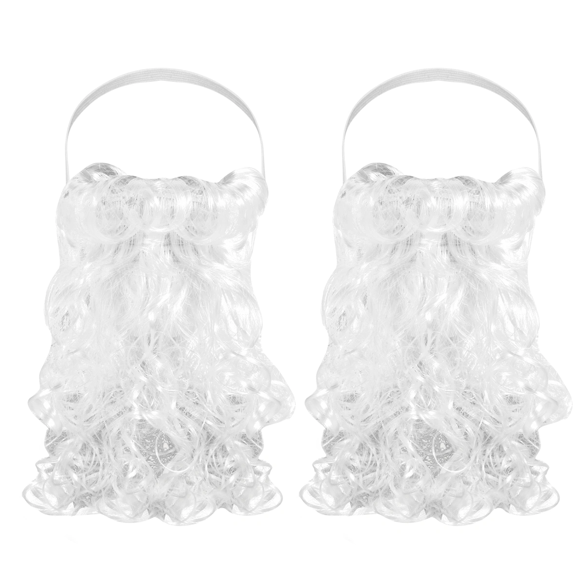 2pcs Santa Claus Outfit Santa Claus Beard Fake Beard Holiday Party Dress Up