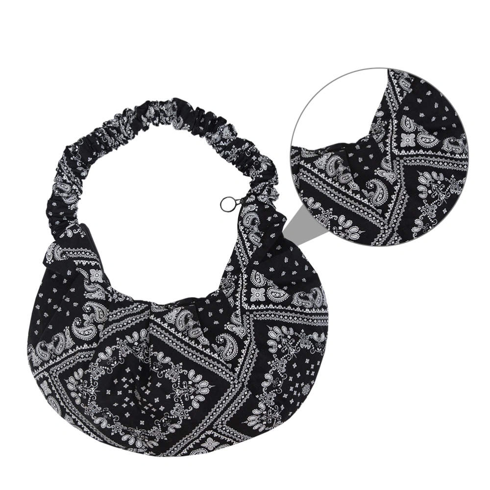 1Pc Fashion Crescent Bag Large Capacity Shoulder Bag Ethnic Style Storage Bag