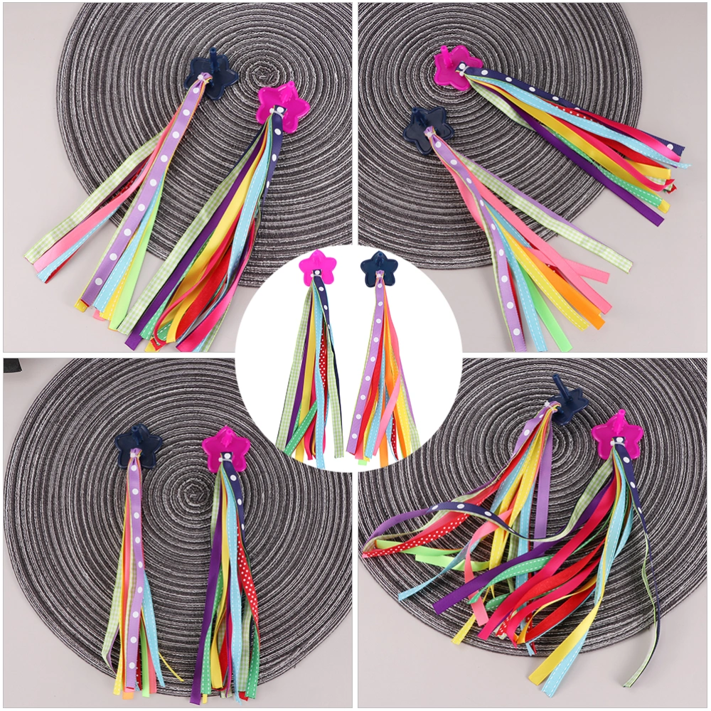 2 Pairs Bike Streamers Scooter Tassels Handlebar Streamers Kids Bike Accessories