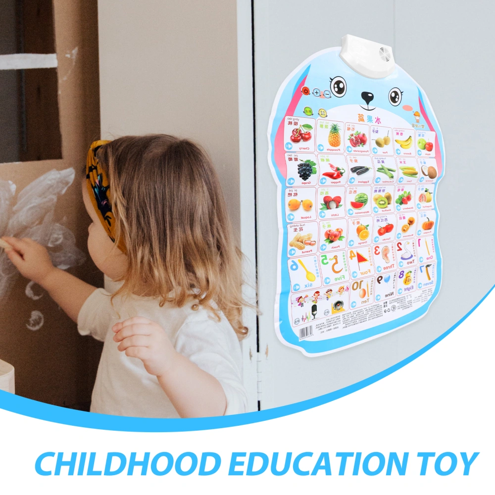 Children's English Learning Interactive Wall Chart Educational Learning Toy