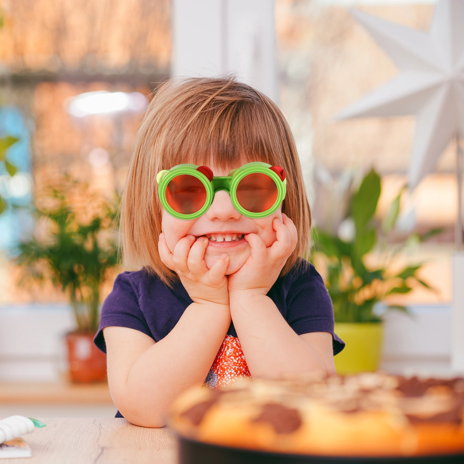 1 Set Children Three Primary Color Glasses Kids Glasses Exploration Toys
