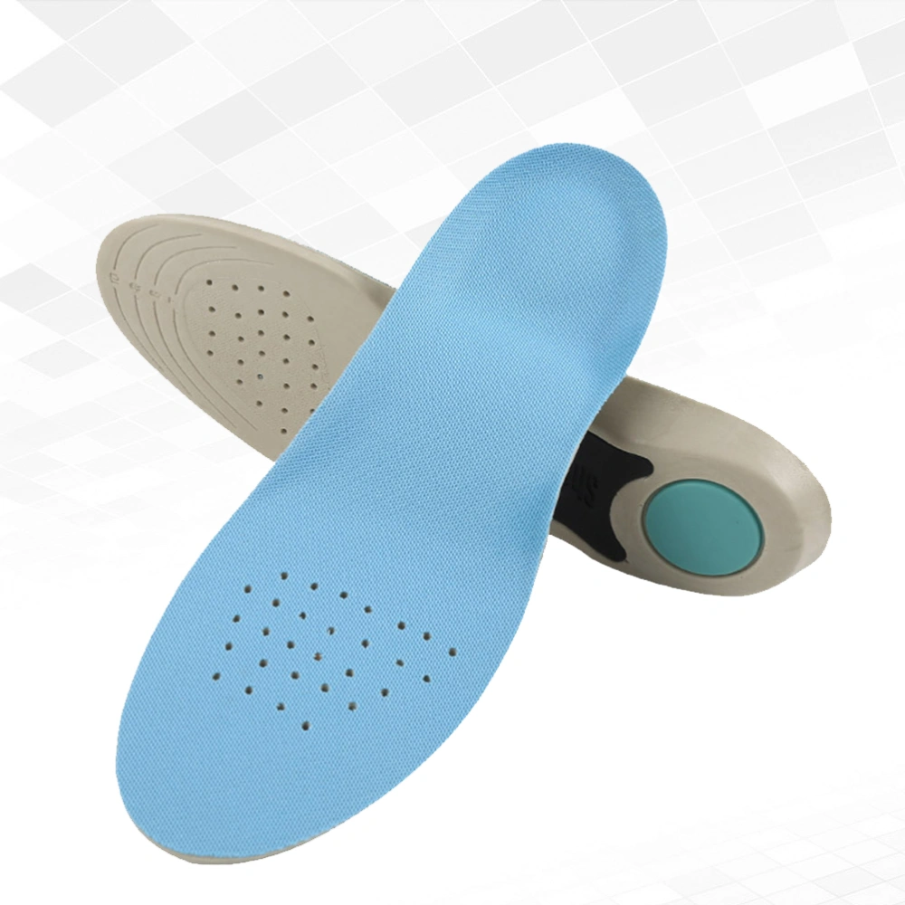 1 Pair of Unisex Sports Insoles Arch Correction Insoles Shock-absorbing Cushions Shoe Pads Arch Supports Size S Blue