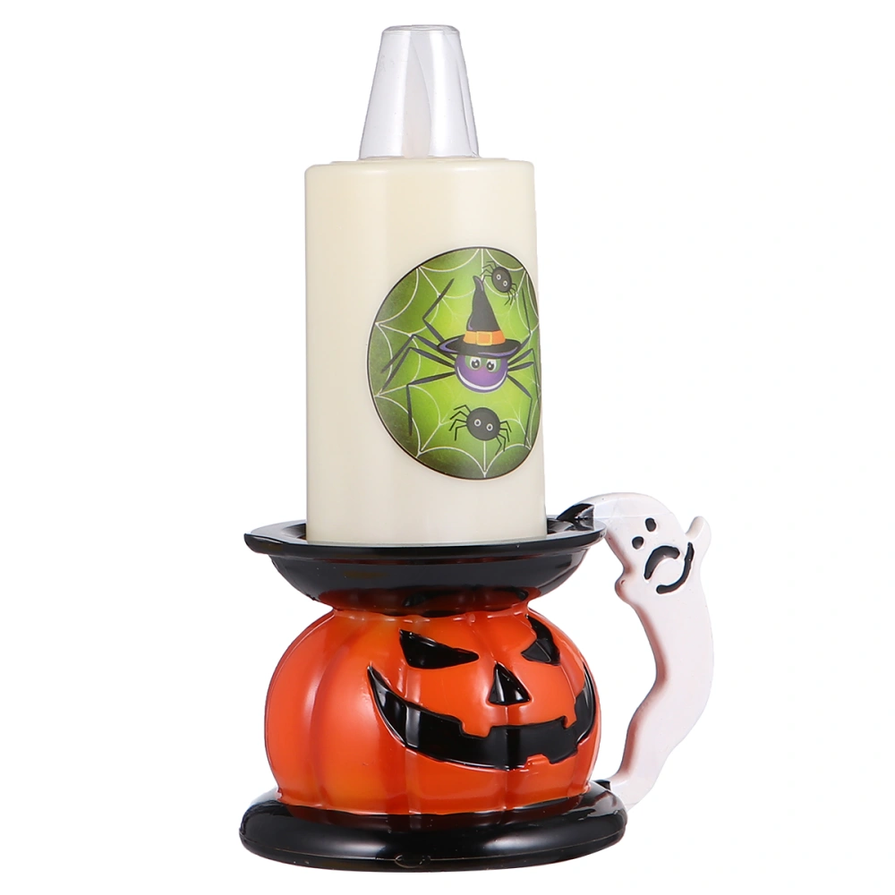 Halloween Simulated Candle Lamp Flickering Candle Light Decor (Spider Pumpkin)