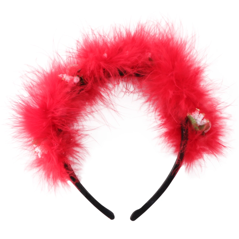 1Pc Christmas Hair Flower Design Hair Band Feather Hair Accessories